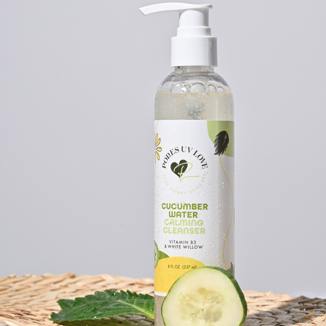Limpiador calmante de agua de pepino